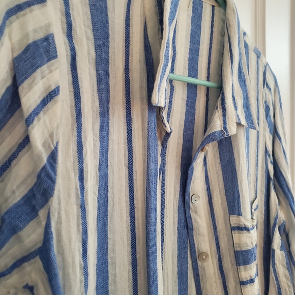 Stylebook Duster L denim blue and while - Picture 4 of 7